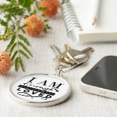 Premium Round Sleutelhanger (Zijkant)