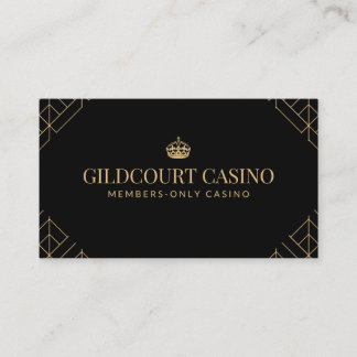 Premium Royal Black & Gold Classy Visitekaartje 