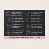 Premium roze gloed gezicht na Kaart (Achterkant)