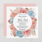 Premium roze roze Vrijgezellenfeest Kaart (Voorkant / Achterkant)