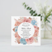 Premium roze roze Vrijgezellenfeest Kaart (Staand voorkant)