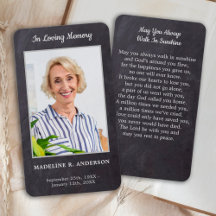 Premium - Rustic Fotosympathie Memorial Prayer Kaa