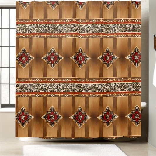 Premium rustiek industrieel douchegordijn stijl 1