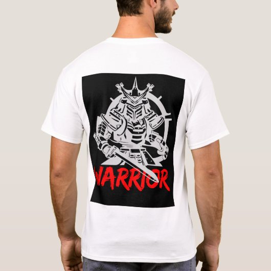 Premium Samurai Warrior T-shirt | Traditioneel Jap (Achterkant)