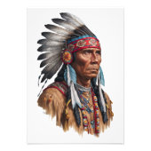 Premium Satijn Fotopapier - Native Americans Foto Afdruk (Voorkant)