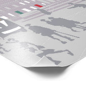 Premium satijnen fotopapier London Skyline Illustr Foto Afdruk (Hoek)