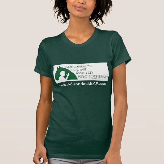 Premium-shirt voor groene vrouwen met EAP-Adk-logo T-shirt (Voorkant)