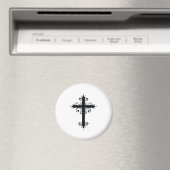 Premium Sierkunst Gekerfde Kruis Kunst Magneet (Insitu (Vaatwasser))