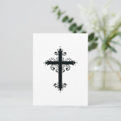 Premium Sierkunst Gekerfde Kruiskunst Briefkaart (Staand voorkant)