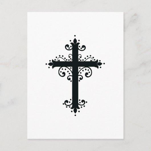 Premium Sierkunst Gekerfde Kruiskunst Briefkaart (Voorkant)