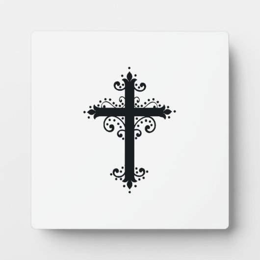 Premium Sierkunst Gekerfde Kruiskunst Fotoplaat (Voorkant)