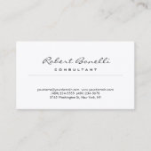 Premium - Silk Plain Modern Minimalist Consultant Visitekaartje (Voorkant)