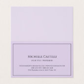 Premium Silk Professional, uniek, klassiek eenvoud Visitekaartje (Buitenkant ongevouwen)