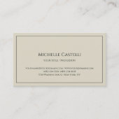 Premium Silk Professional, uniek, klassiek eenvoud Visitekaartje (Voorkant)