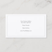 Premium - Silk Trendy - Minimale Professional Visitekaartje (Achterkant)