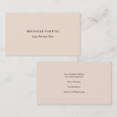 Premium - Silk Trendy - minimalistisch professione Visitekaartje (Voorkant / Achterkant)