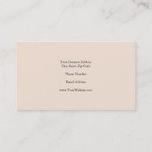 Premium - Silk Trendy - minimalistisch professione Visitekaartje (Achterkant)