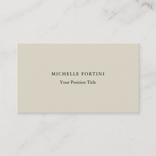 Premium - Silk Trendy - minimalistisch professione Visitekaartje (Voorkant)