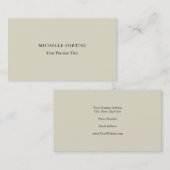 Premium - Silk Trendy - minimalistisch professione Visitekaartje (Voorkant / Achterkant)
