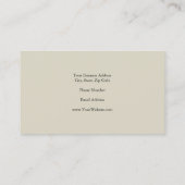 Premium - Silk Trendy - minimalistisch professione Visitekaartje (Achterkant)