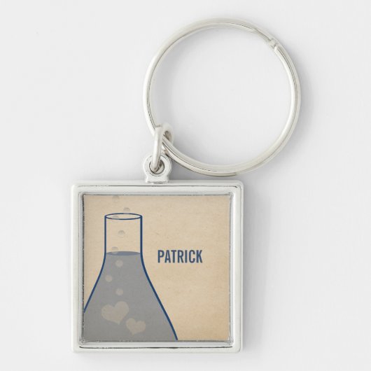 Premium-Sleutelhanger voor beker, blauw Sleutelhanger (Voorkant)
