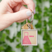 Premium-Sleutelhanger voor beker, roze Sleutelhanger (Hand)
