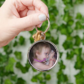 Premium - sleutelhanger voor ronde foto (Hand)