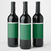 Premium Smaragd Wijnlabel Set Wijn Etiket (Flessen)