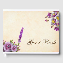 Premium Spring Flowers Guest Book Gastenboek