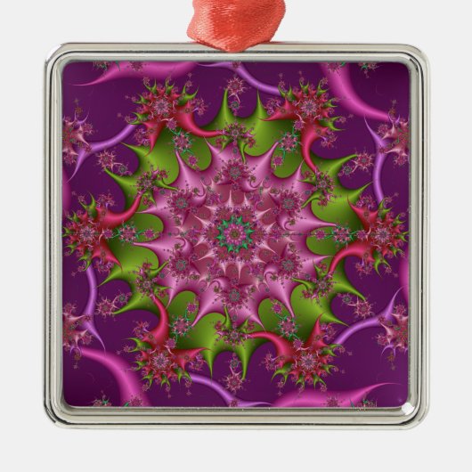 Premium Square Kaleidoscope Ornament #2 (Voorkant)