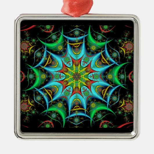 Premium Square Kaleidoscope Ornament #5 (Voorkant)