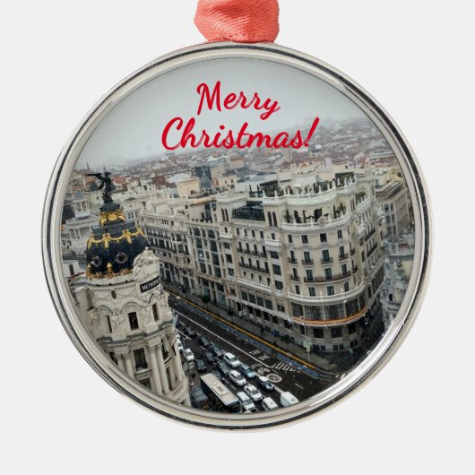 Premium Square Ornament van Madrid (Voorkant)