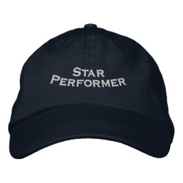 Premium Ster Prestatieverloopbare Navy Werkplek Geborduurde Pet