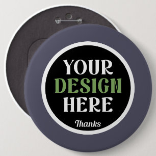 Premium, stijlvol, bold & minimaal ronde button 6,0 cm