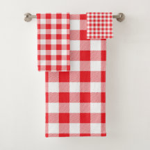 Premium stijlvol rood en wit geruit