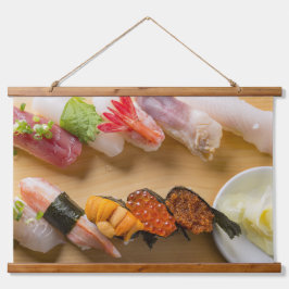 Premium Sushi Art Tapestry – Japanese Elegance Hangend Wandkleed