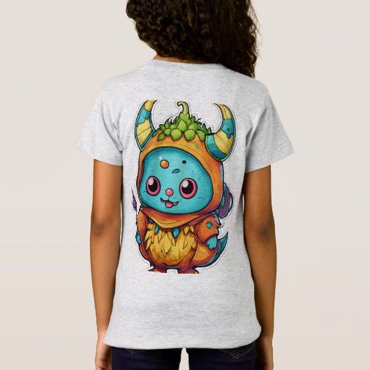 "Premium T-shirt met fijne trui – zacht en stijlvo (Achterkant)