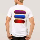 Premium T-shirt van wit katoen voor heren (Achterkant)