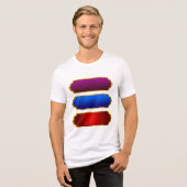 Premium T-shirt van wit katoen voor heren (Voorkant volledig)