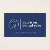 Premium Tandschets Logo Blauw Tandarts Visitekaartje (Voorkant)