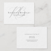 Premium Thick Exclusive Unique Modern Monogram Visitekaartje (Voorkant / Achterkant)