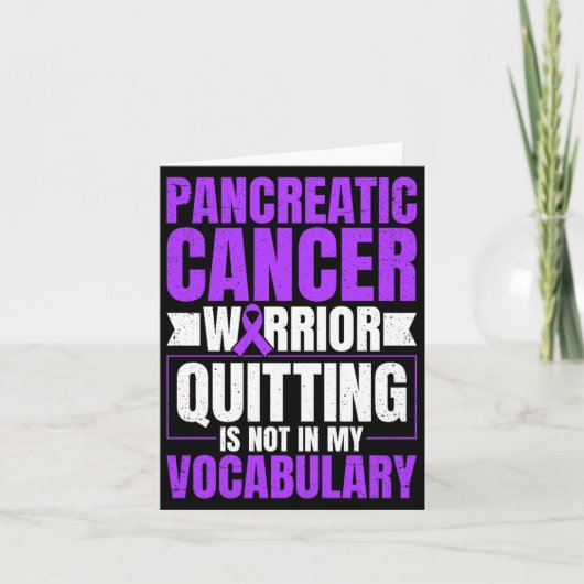 Premium Tri-Blend Pancreaskanker Krijger Kaart (Voorkant)