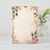 PREMIUM Uitnodigingskaart Ontwerp Kaart (Staand voorkant)