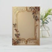 PREMIUM Uitnodigingskaart Ontwerp Kaart (Staand voorkant)