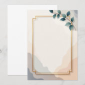 PREMIUM Uitnodigingskaart Ontwerp Kaart (Voorkant / Achterkant)