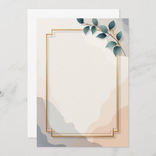 PREMIUM Uitnodigingskaart Ontwerp Kaart (Voorkant / Achterkant)