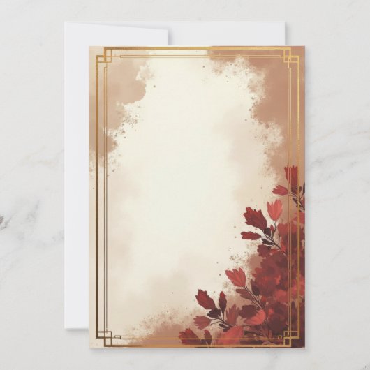 PREMIUM Uitnodigingskaart Ontwerp Kaart (Voorkant)