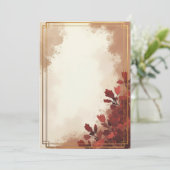 PREMIUM Uitnodigingskaart Ontwerp Kaart (Staand voorkant)