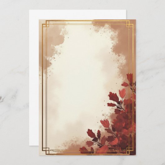 PREMIUM Uitnodigingskaart Ontwerp Kaart (Voorkant / Achterkant)