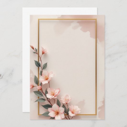 PREMIUM Uitnodigingskaart ontwerp Kaart (Voorkant / Achterkant)